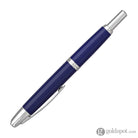 Pilot Vanishing Point Fountain Pen in Blue & Rhodium - 18K Gold Fountain Pen
