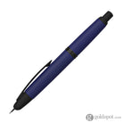Pilot Vanishing Point Fountain Pen in Matte Blue & Black Accents - 18K Gold Fountain Pen