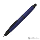 Pilot Vanishing Point Fountain Pen in Matte Blue & Black Accents - 18K Gold Fountain Pen