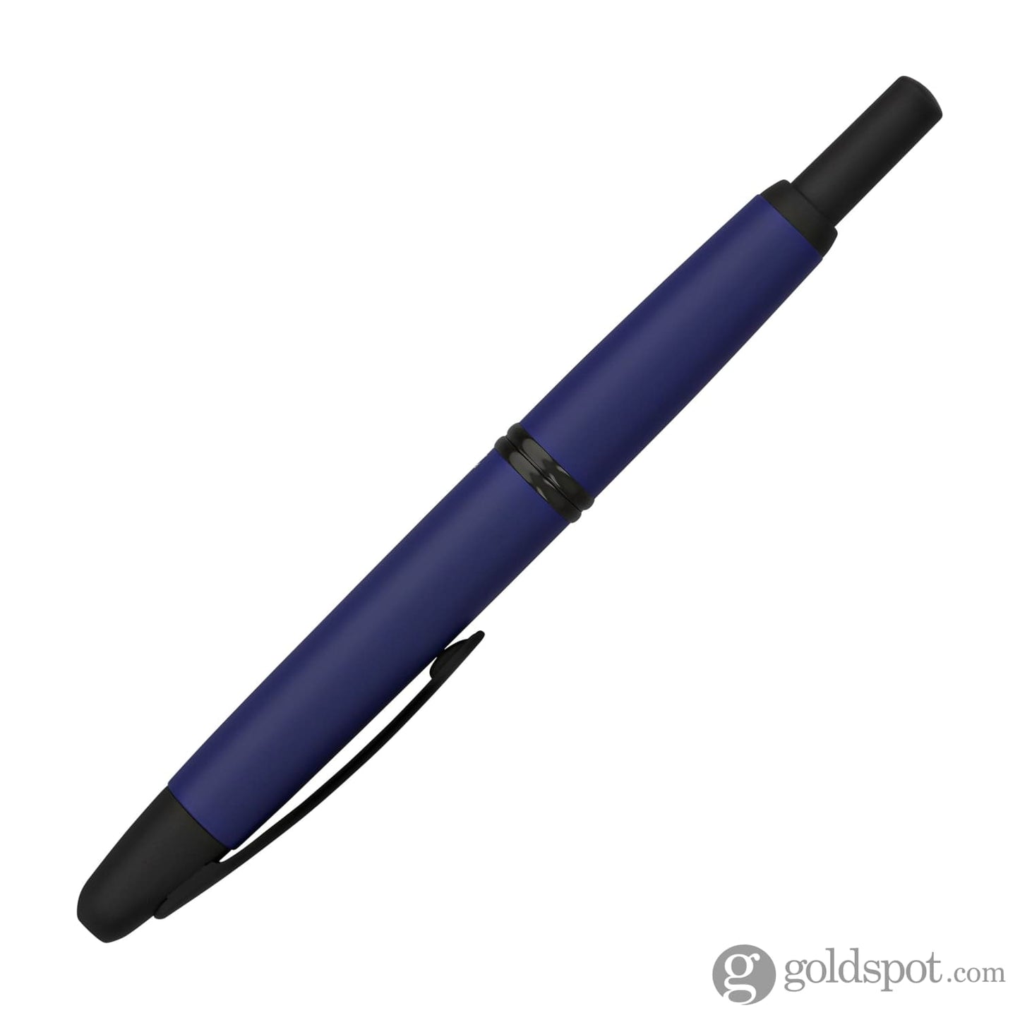 Pilot Vanishing Point Fountain Pen in Matte Blue & Black Accents - 18K Gold Fountain Pen
