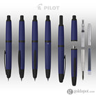 Pilot Vanishing Point Fountain Pen in Matte Blue & Black Accents - 18K Gold Fountain Pen
