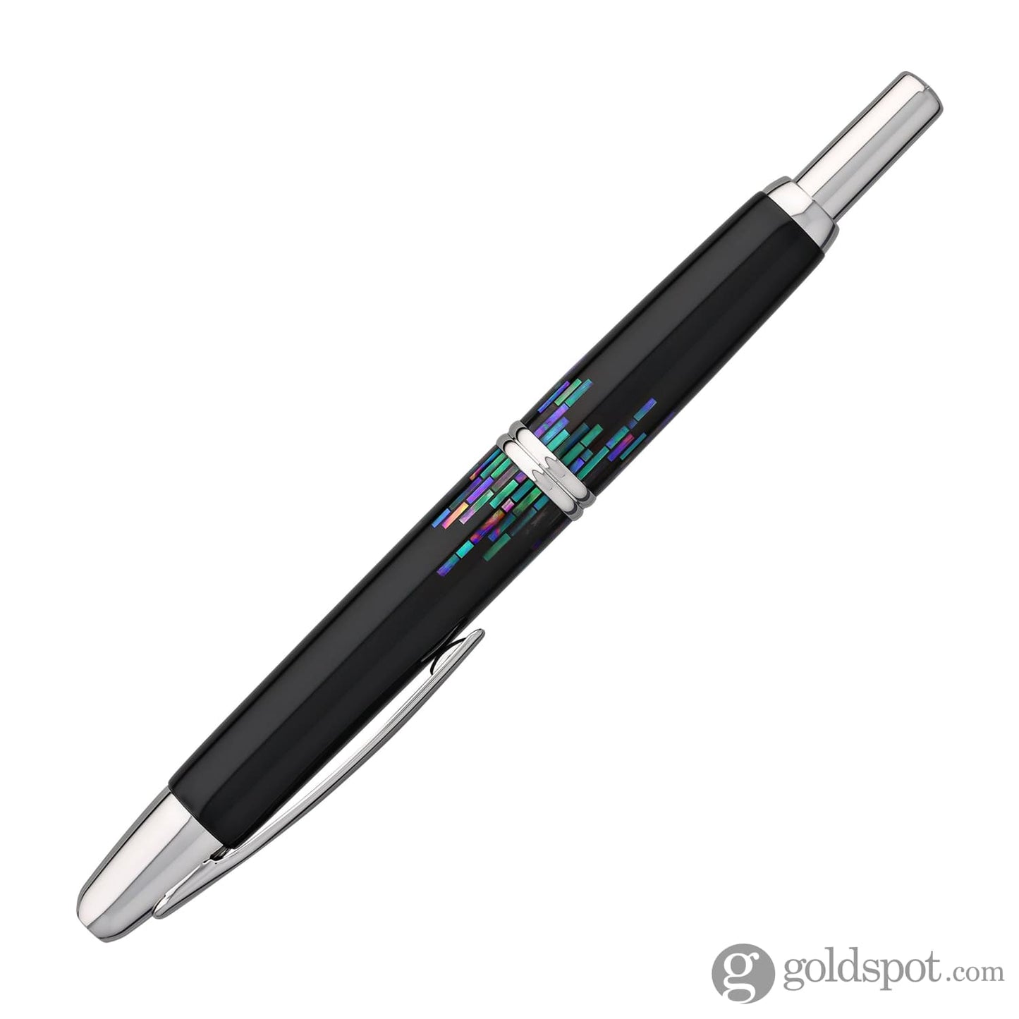 Pilot Vanishing Point Fountain Pen in Raden Stripe - 18K Gold Medium Point Fountain Pen