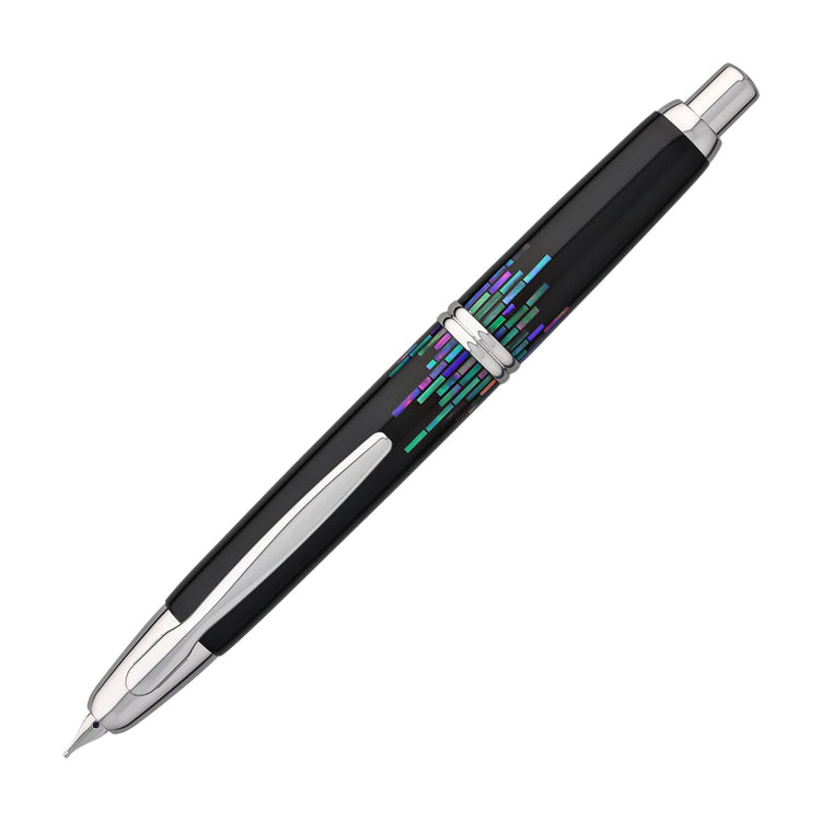 Pilot Vanishing Point Fountain Pen in Raden Stripe - 18K Gold Medium Point Fountain Pen