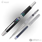 Pilot Vanishing Point Fountain Pen in Raden Stripe - 18K Gold Medium Point Fountain Pen