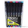 Pilot Varsity Disposable Fountain Pen in Black with Assorted Ink Colors - Medium Point - Pack of 7 Fountain Pen