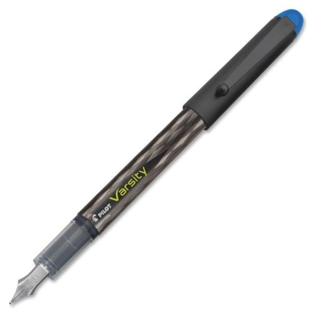 Pilot Varsity Disposable Fountain Pen in Black with Blue Ink Fountain Pen