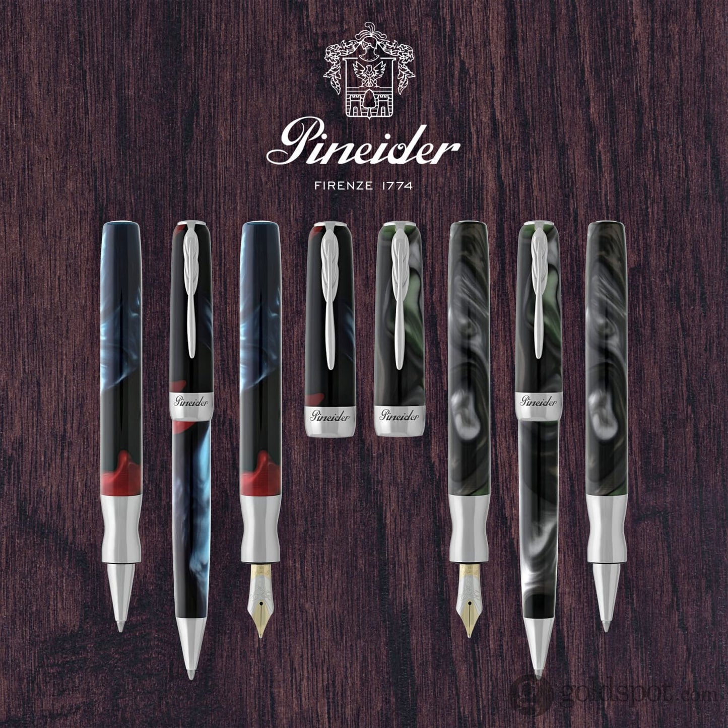 Pineider La Grande Bellezza Rollerball Pen in Dolomite Green Rollerball Pen