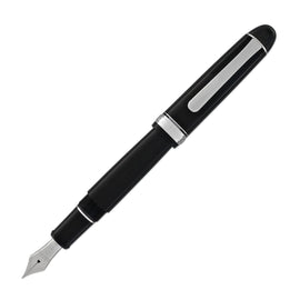 Platinum 3776 Century Fountain Pen in Black with Rhodium Trim - 14K Gold Music Point