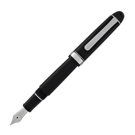 Platinum 3776 Century Fountain Pen in Black with Rhodium Trim - 14K Gold Music Point