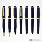Platinum 3776 Century Fountain Pen in Chartres Blue with Gold Trim - 14K Gold Fountain Pen