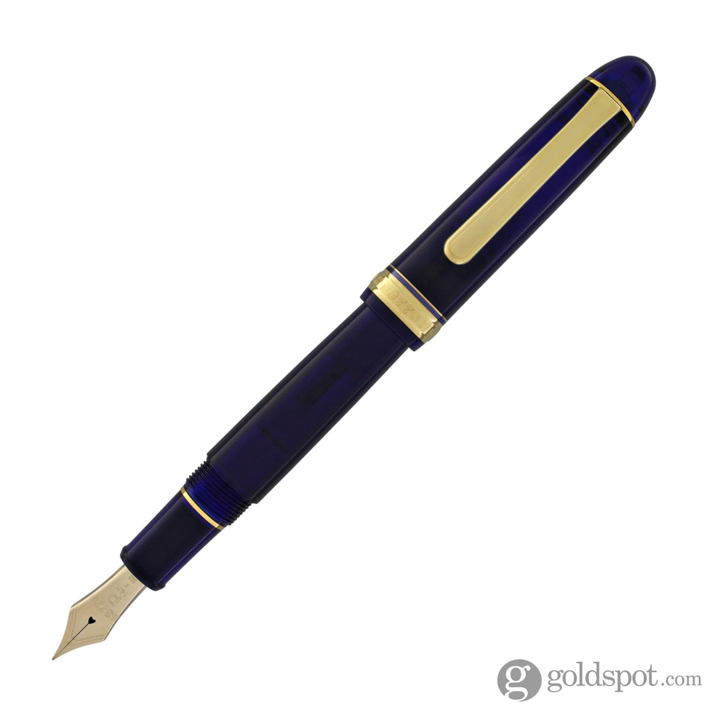 Platinum 3776 Century Fountain Pen in Chartres Blue with Gold Trim - 14K Gold Medium Fountain Pen