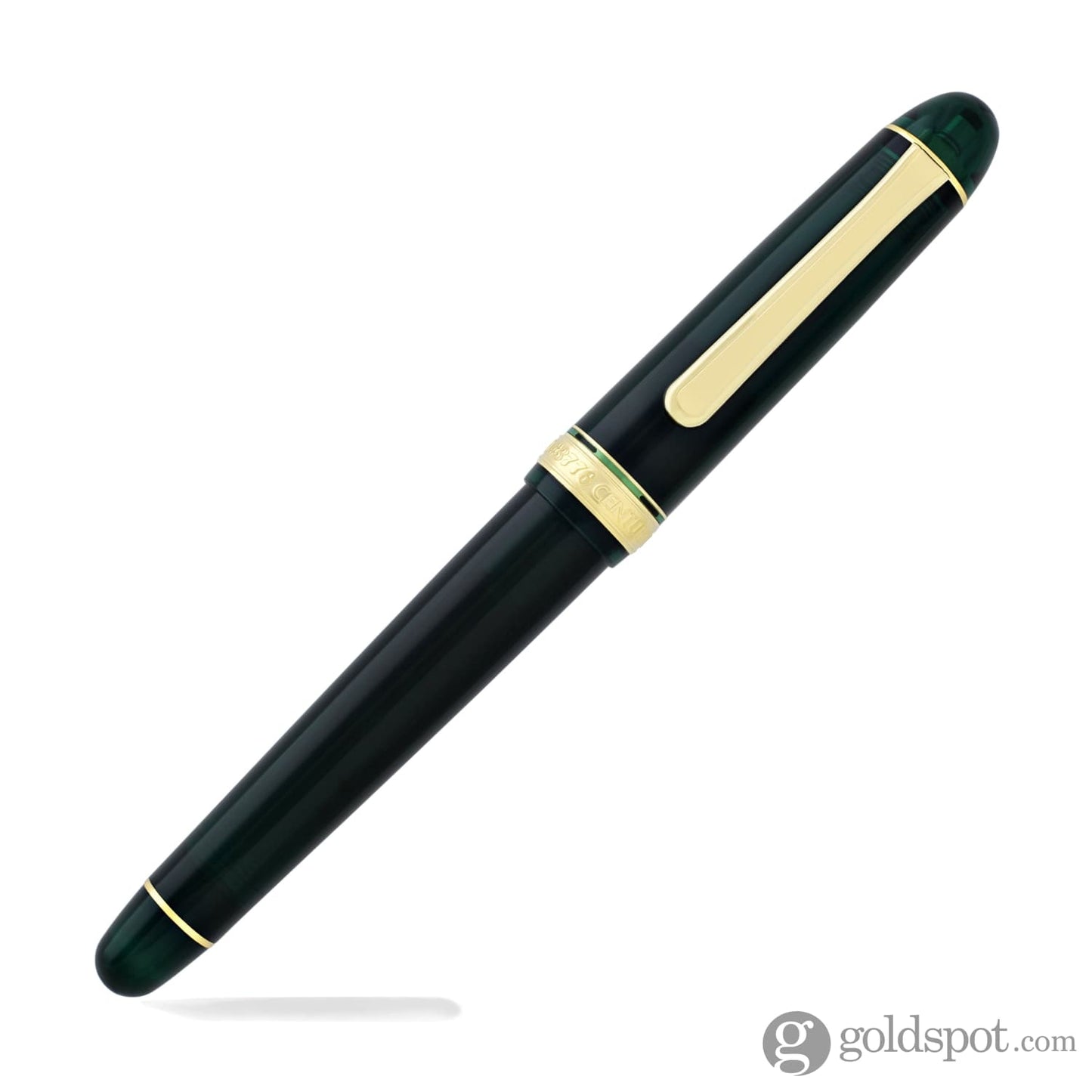 Platinum 3776 Century Fountain Pen in Laurel Green with Gold Trim - 14K Gold Fountain Pen