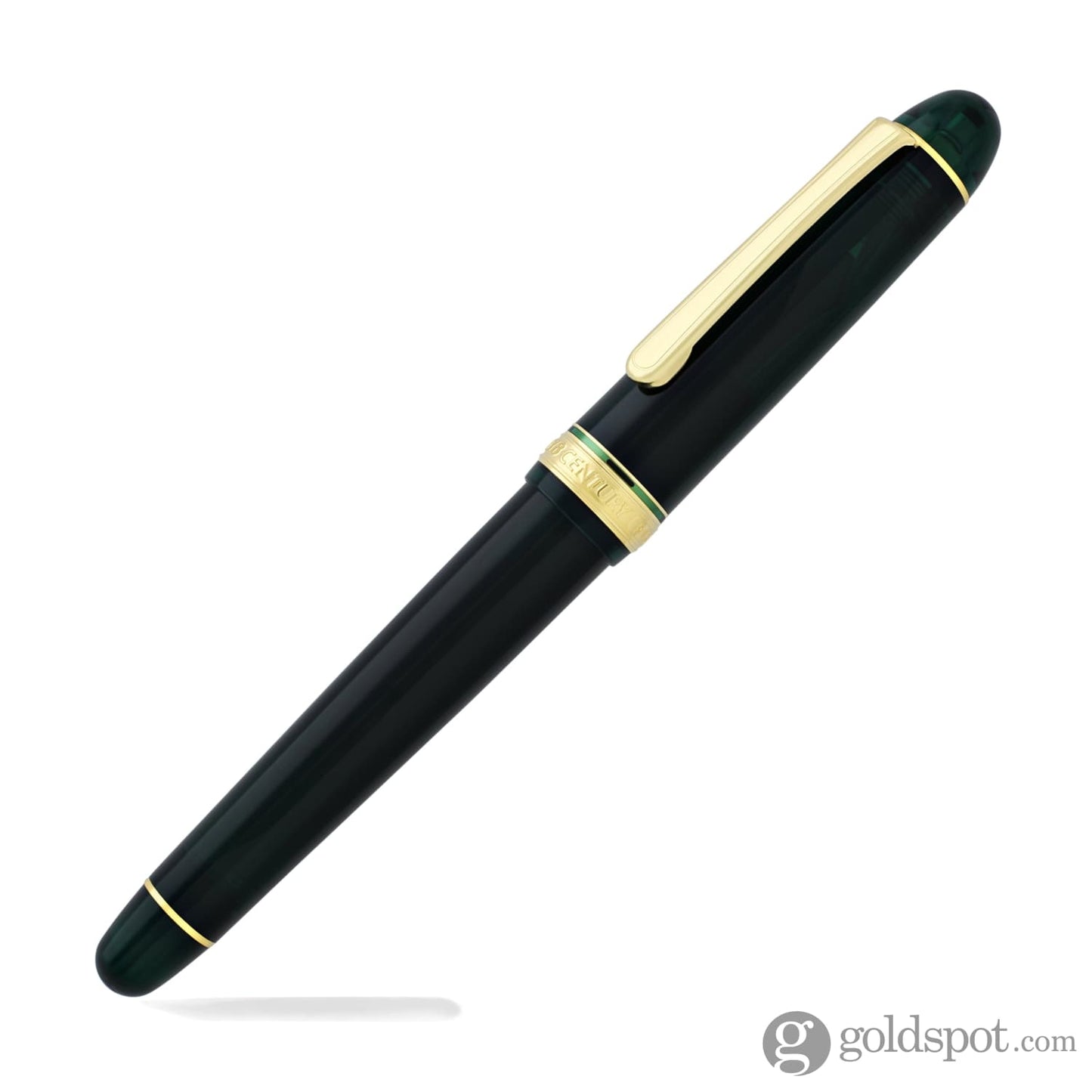 Platinum 3776 Century Fountain Pen in Laurel Green with Gold Trim - 14K Gold Fountain Pen