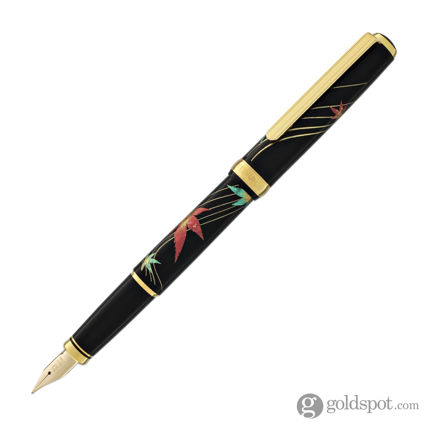 Platinum Classic Maki-e Fountain Pen in Autumn Leaves - 18K Gold Fountain Pen