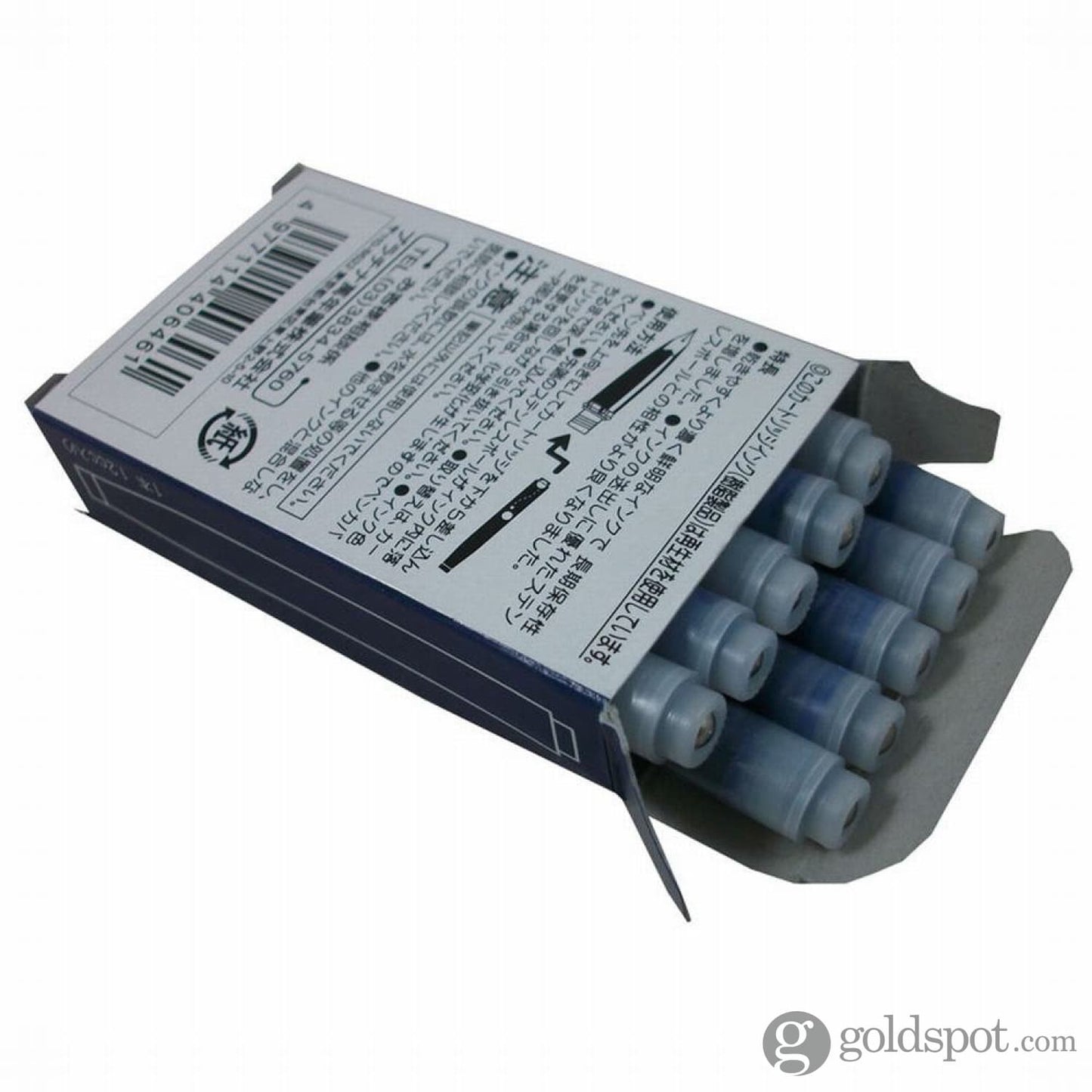 Platinum Ink Cartridge in Blue-Black - Pack of 10 Fountain Pen Cartridges