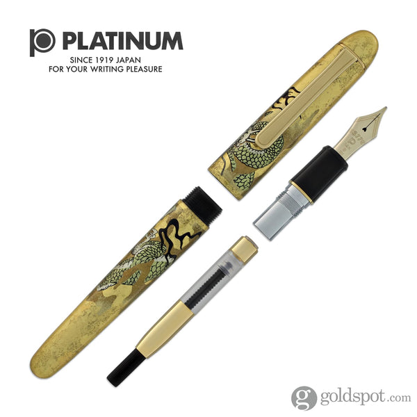 Platinum Kanazawa-haku Fountain Pen in Ascending Dragon - 14K Gold Fountain Pen