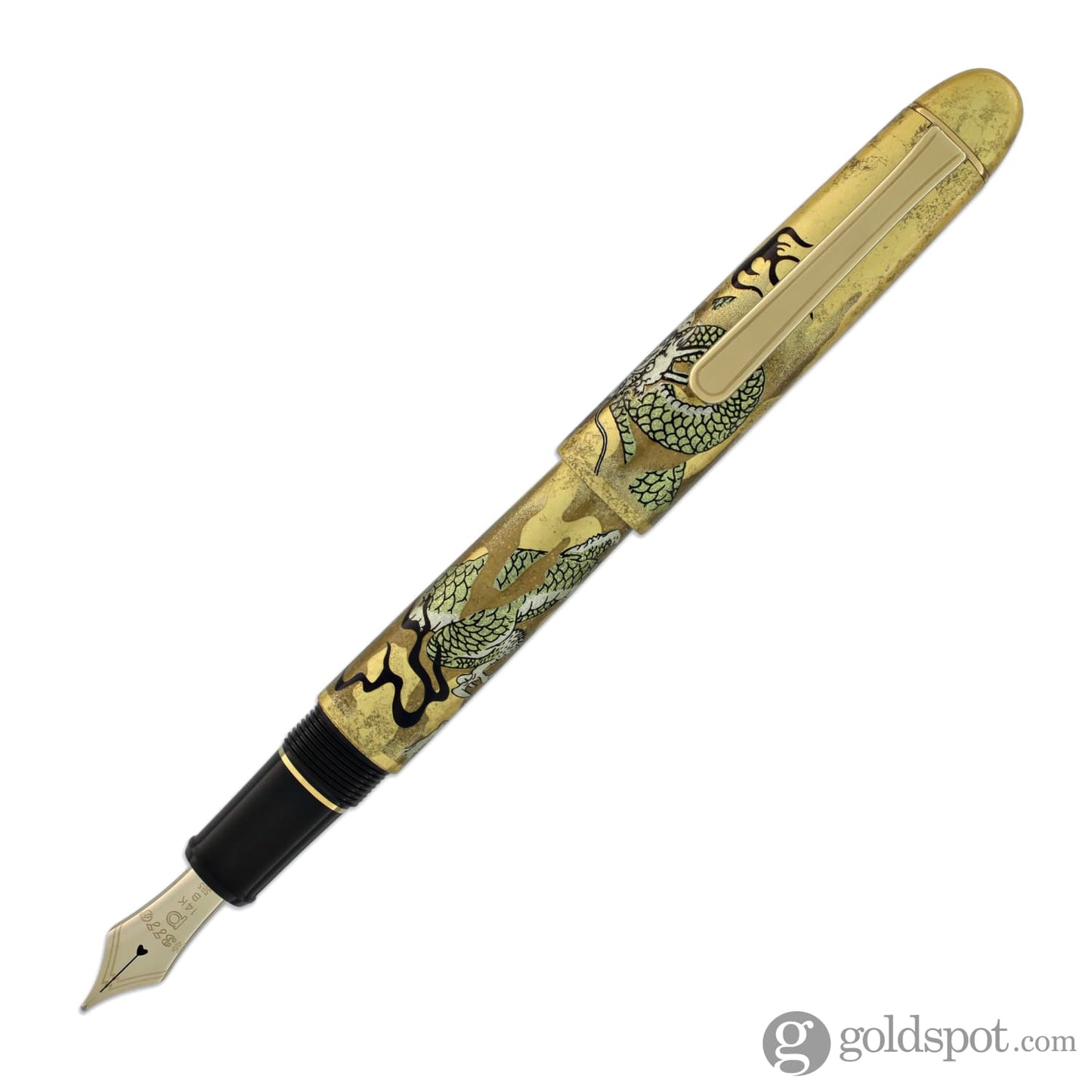 Platinum Kanazawa-haku Fountain Pen in Ascending Dragon 14K Gold