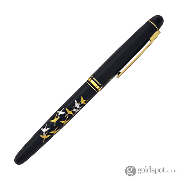 Platinum Maki-e Brush Pen Crane and Sunrise Brush Pen