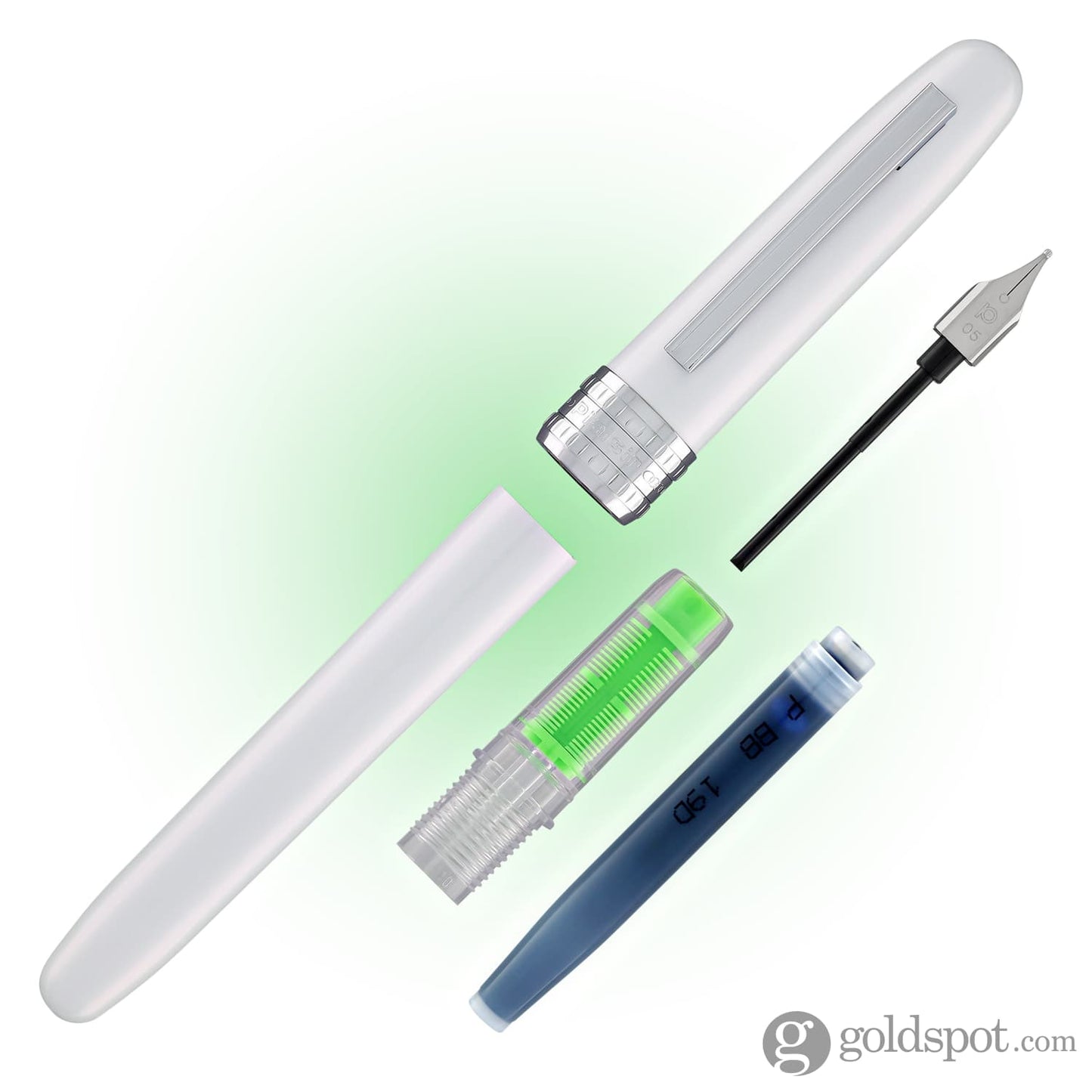 Platinum Plaisir Aura Fountain Pen in Healing Green Fountain Pen