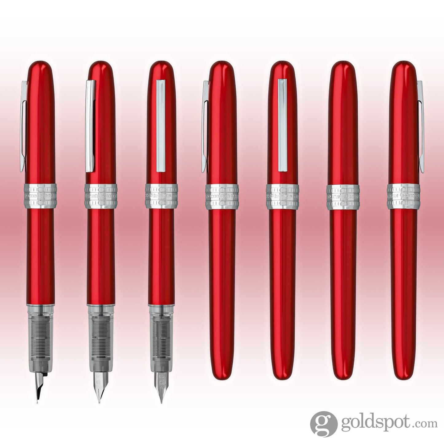 Platinum Plaisir Fountain Pen in Red Fountain Pen