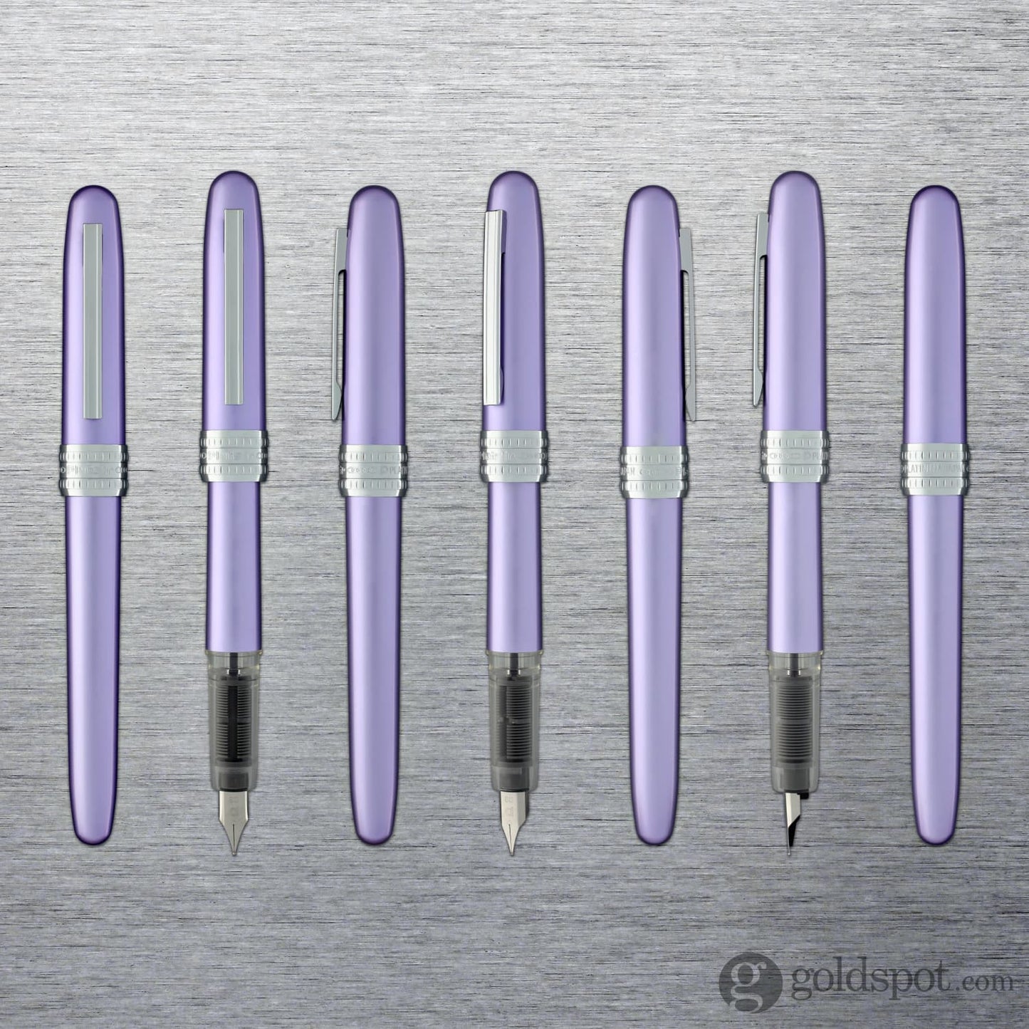 Platinum Plaisir Fountain Pen in Violet - 03 Fine Point Fine Fountain Pen