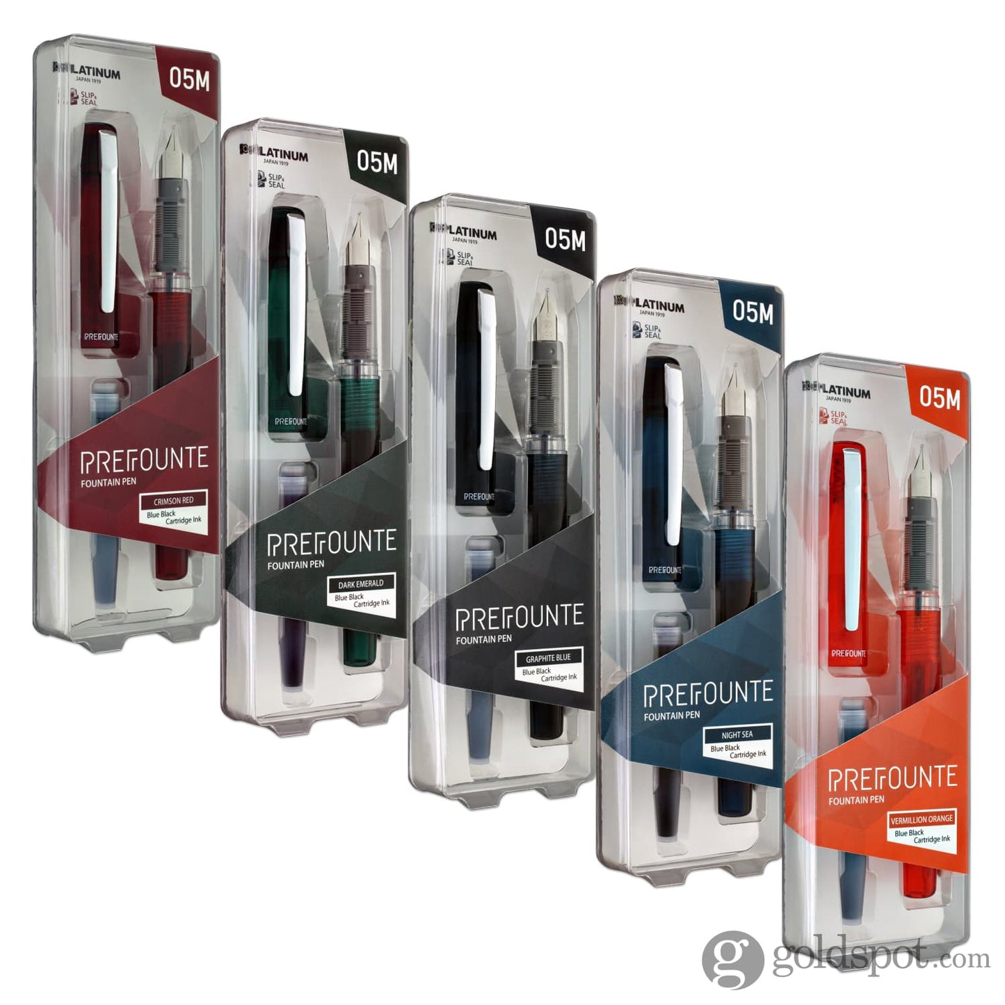 Platinum Prefounte Fountain Pen in Crimson Red Fountain Pen