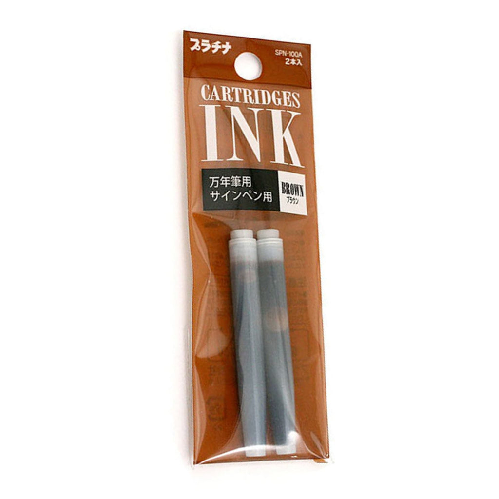 Platinum Preppy Ink Cartridge in Brown - Pack of 2 Fountain Pen Cartridges