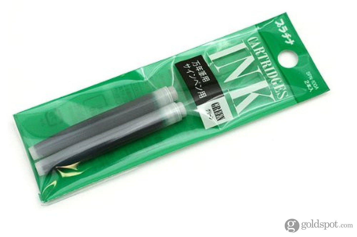 Platinum Preppy Ink Cartridge in Green - Pack of 2 Fountain Pen Cartridges