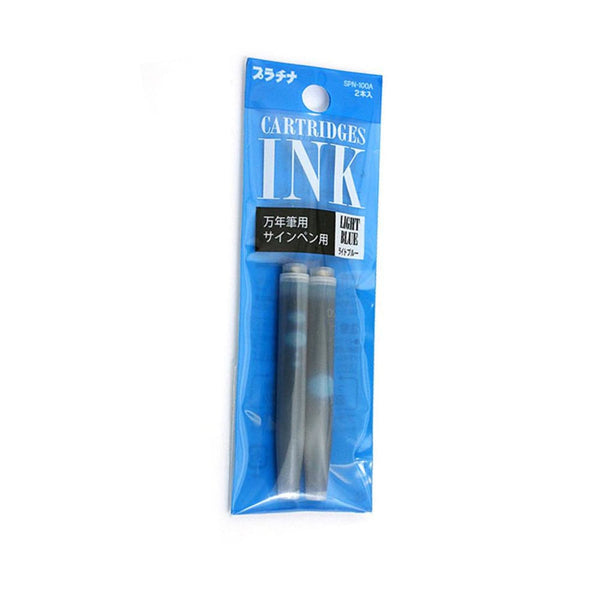 Platinum Preppy Ink Cartridge in Light Blue - Pack of 2 Fountain Pen Cartridges