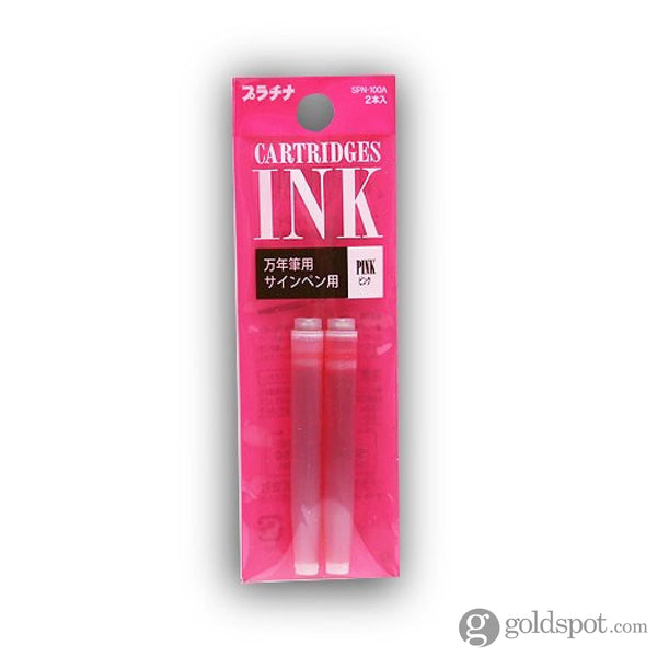 Platinum Preppy Ink Cartridge in Pink - Pack of 2 Fountain Pen Cartridges