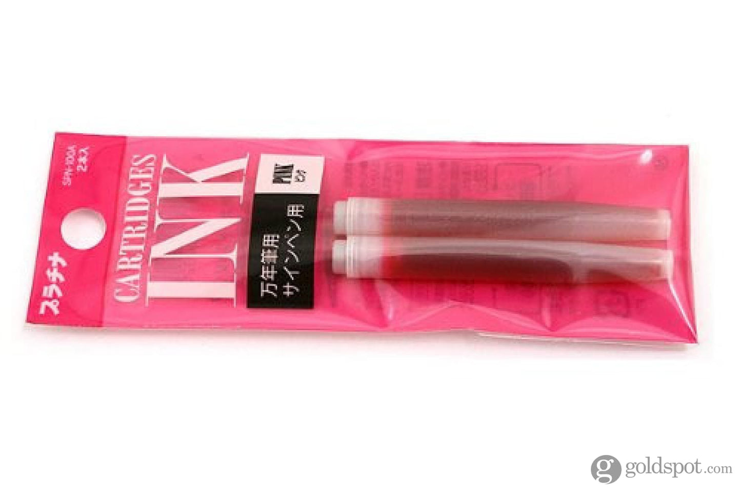 Platinum Preppy Ink Cartridge in Pink - Pack of 2 Fountain Pen Cartridges