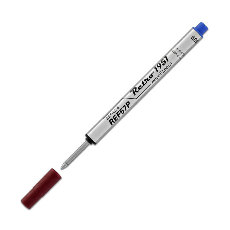 Retro 51 Retractable Rollerball Refill in Blue for Tornado Pens Rollerball Refill