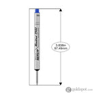 Retro 51 Retractable Rollerball Refill in Blue for Tornado Pens Rollerball Refill