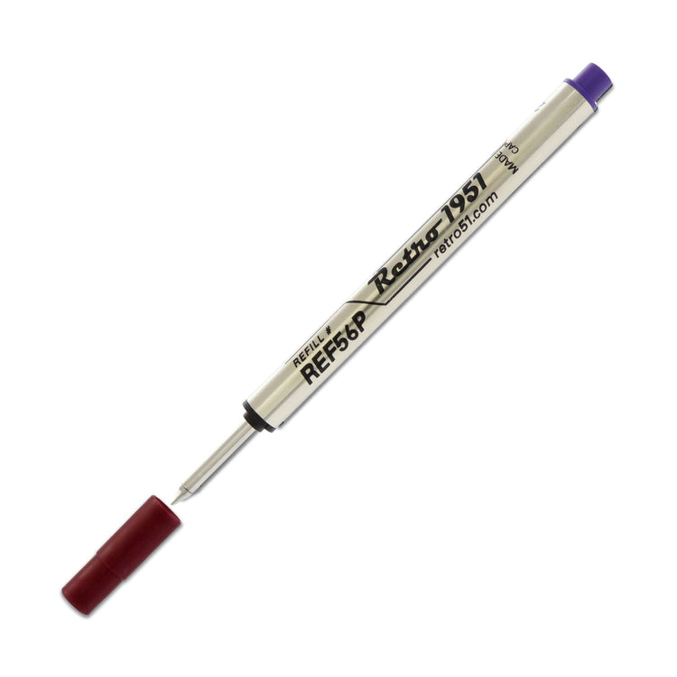 Retro 51 Retractable Rollerball Refill in Purple for Tornado Pens Rollerball Refill