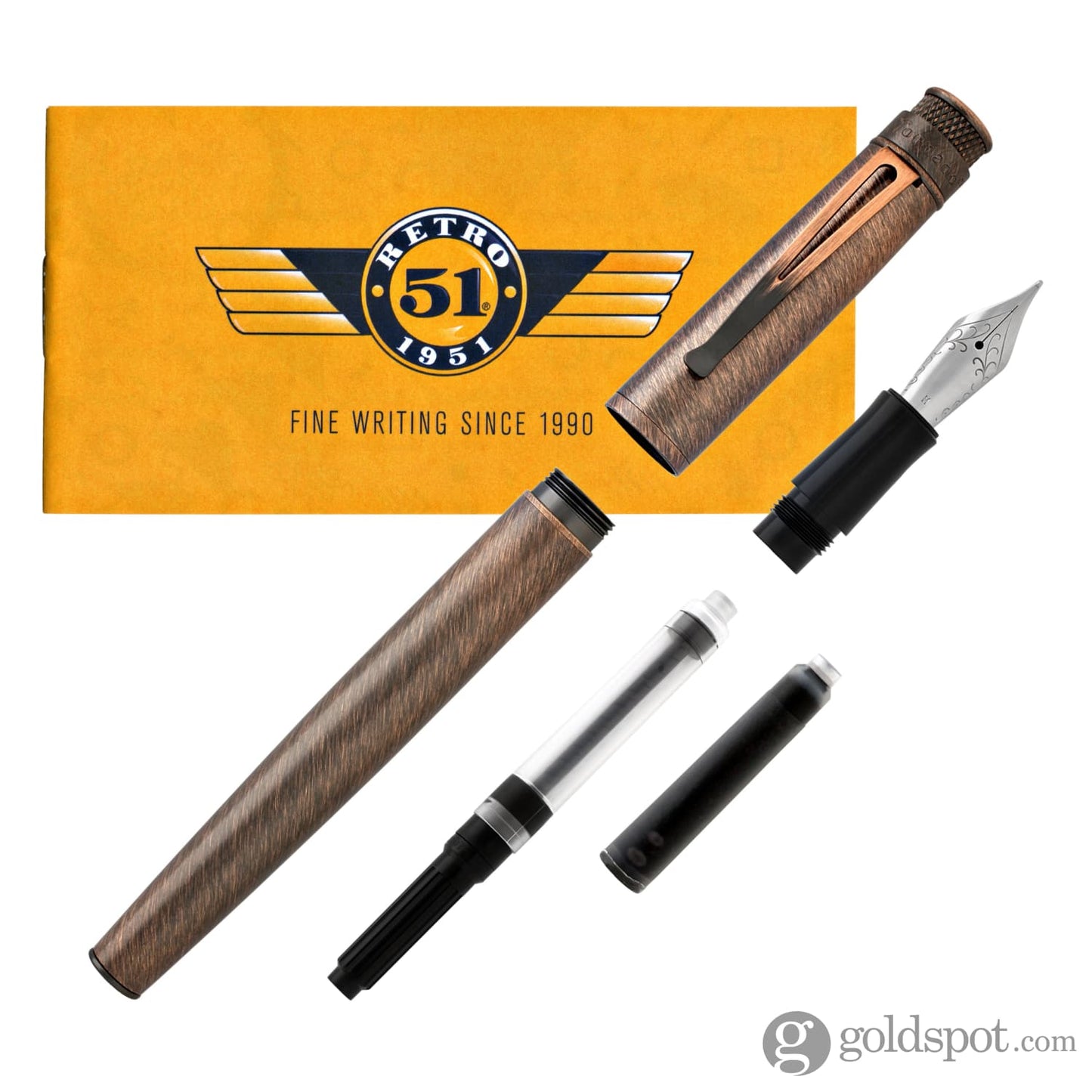 Retro 51 Tornado Fountain Pen in Lincoln Copper Fountain Pen