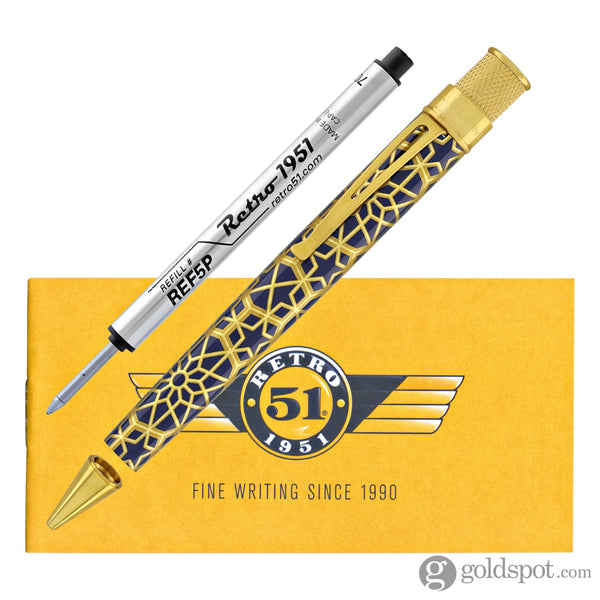 Retro 51 Tornado Metropolitan Rollerball and Pencil Set in Geometric Pen and Pencil Set