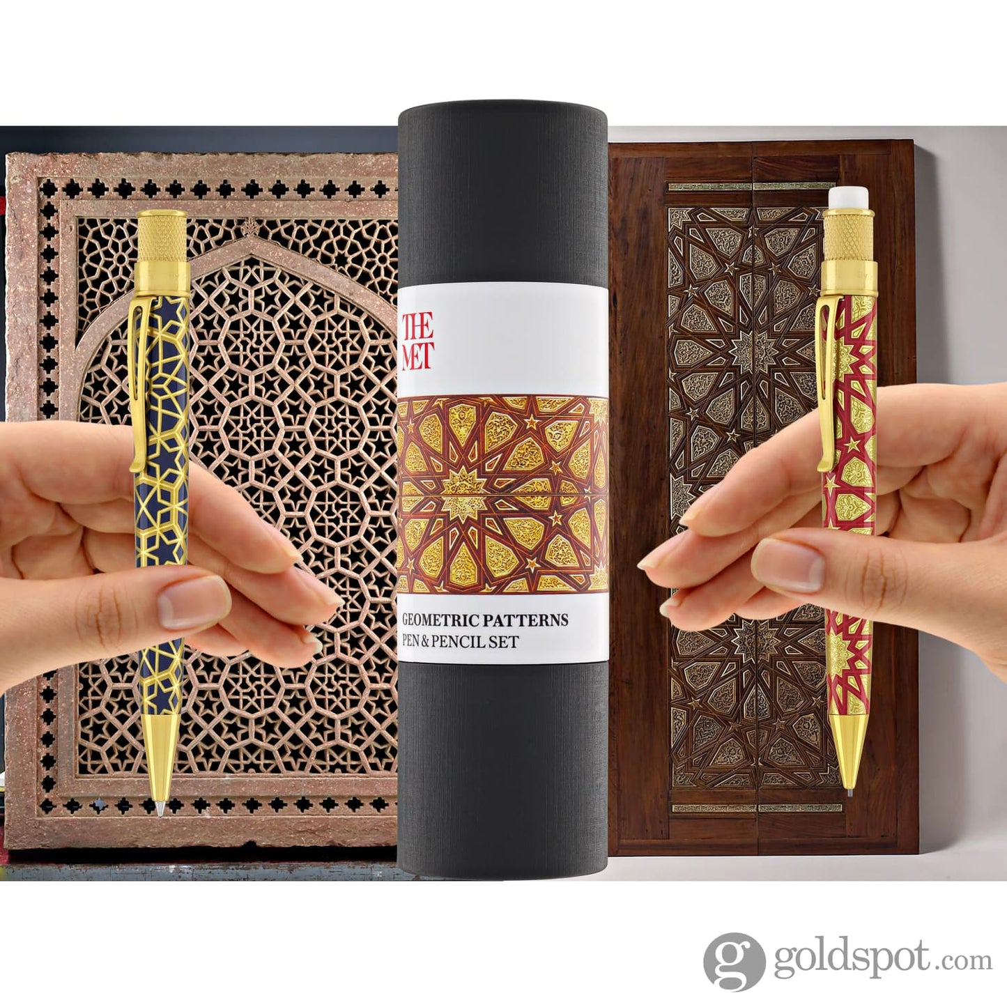 Retro 51 Tornado Metropolitan Rollerball and Pencil Set in Geometric Pen and Pencil Set