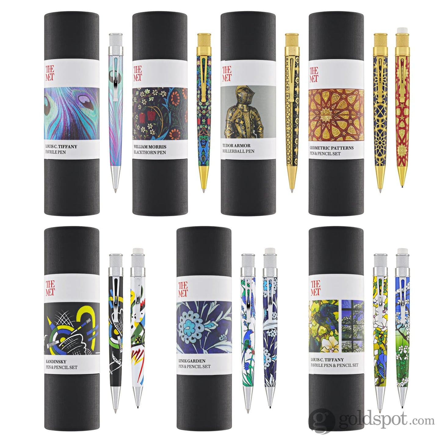 Retro 51 Tornado Metropolitan Rollerball and Pencil Set in Geometric Pen and Pencil Set