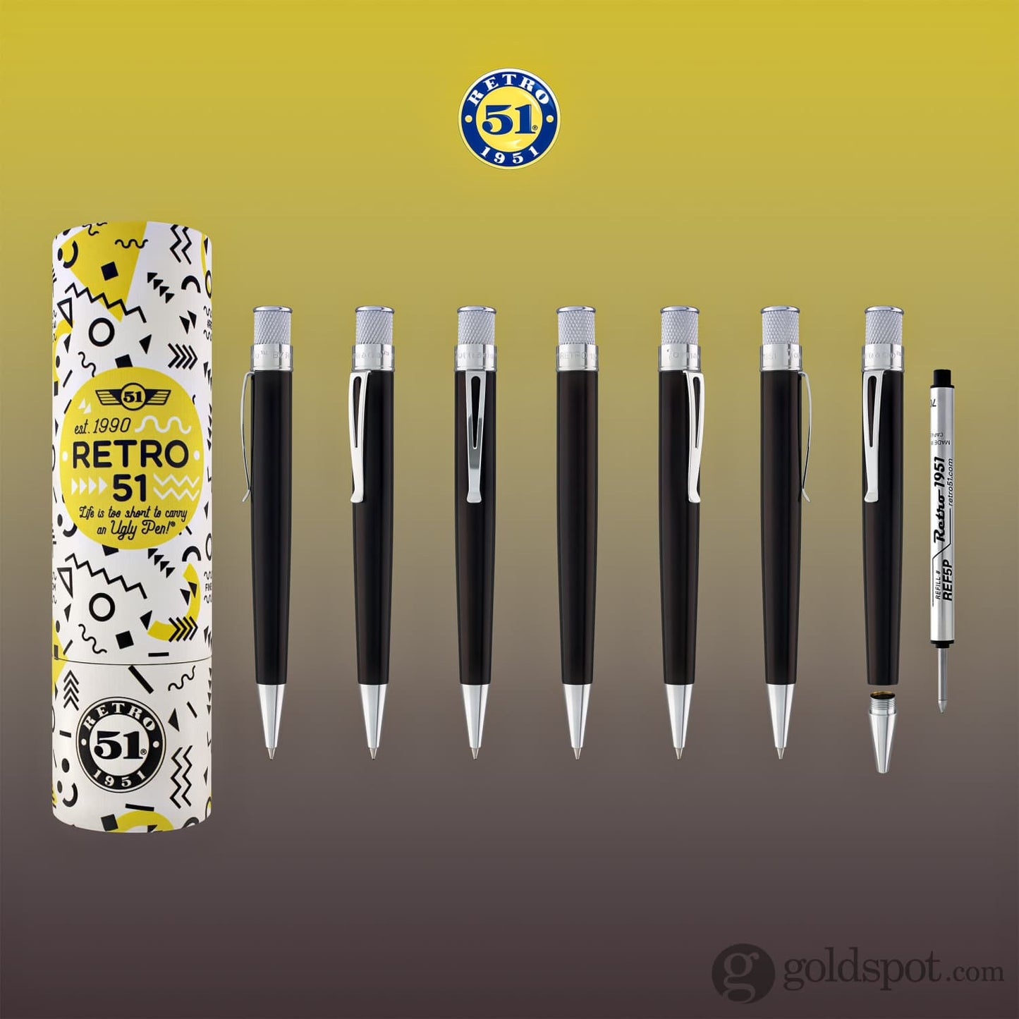 Retro 51 Tornado Rollerball Pen in Brown Lacquer Chrome Trim Rollerball Pen