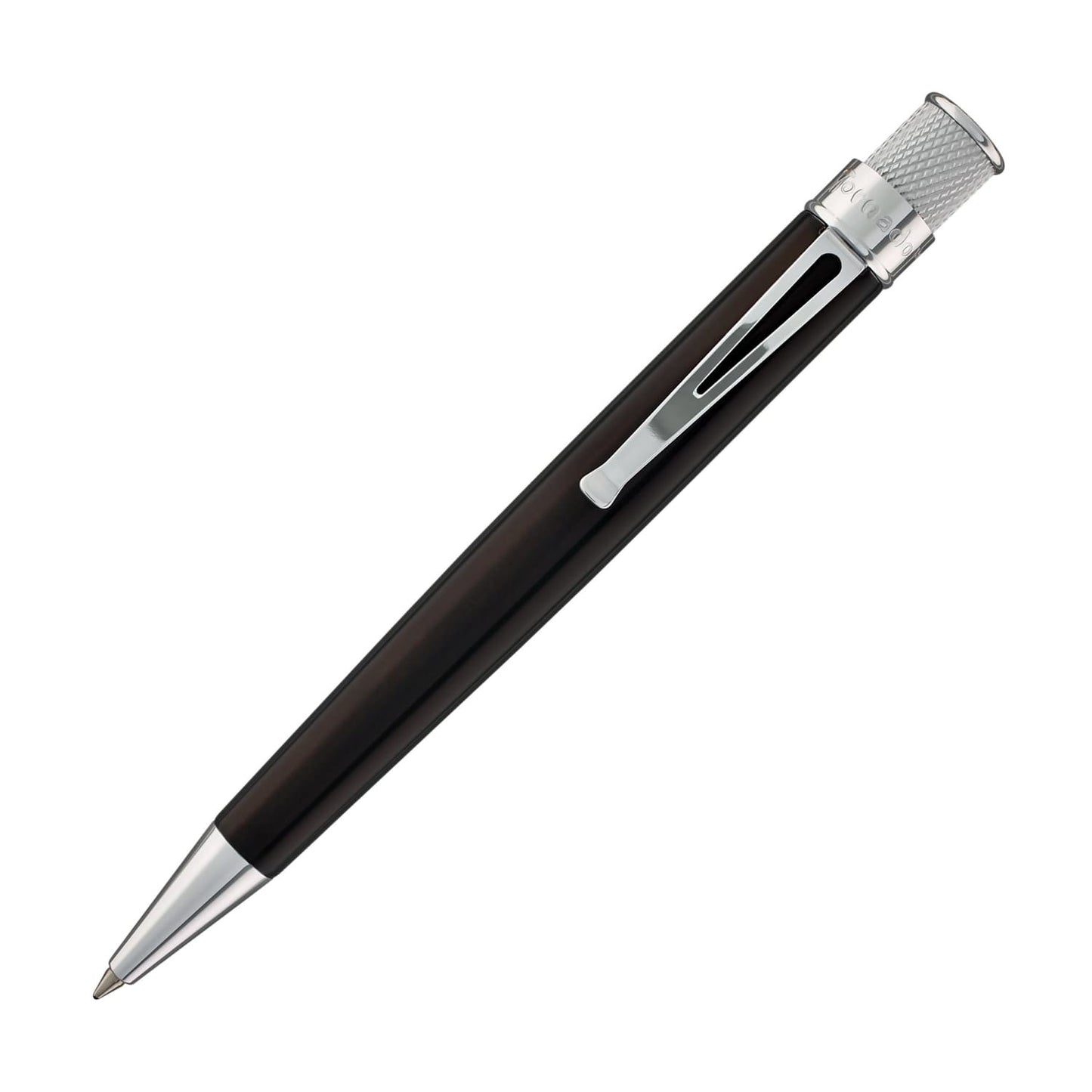Retro 51 Tornado Rollerball Pen in Brown Lacquer Chrome Trim Rollerball Pen