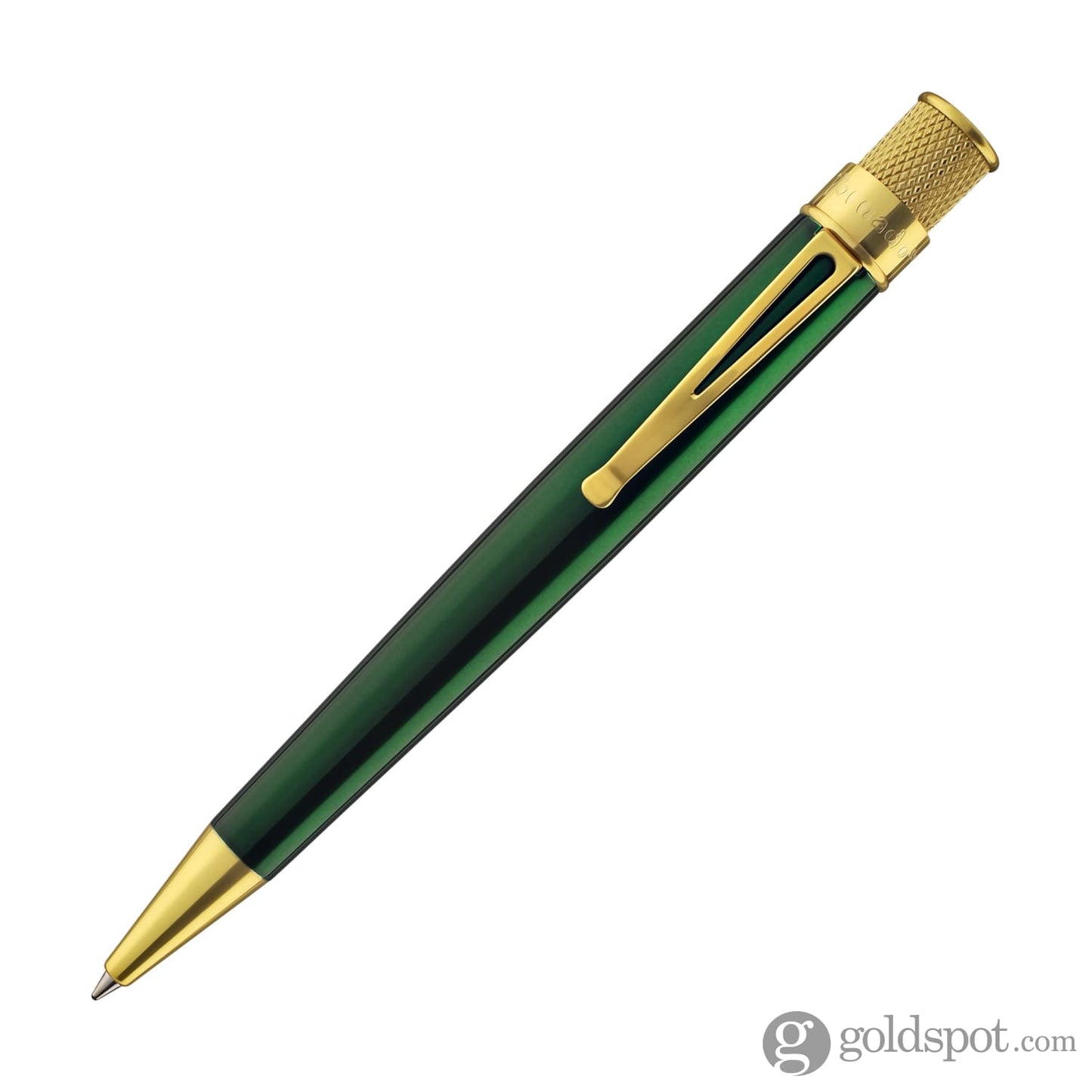 Retro 51 Tornado Rollerball Pen in Green Lacquer Gold Rollerball Pen