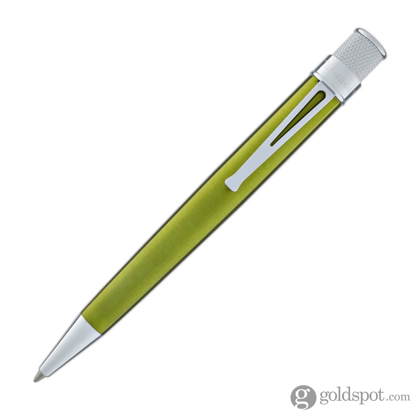 Retro 51 Tornado Rollerball Pen in Kiwi Lacquer Silver Rollerball Pen