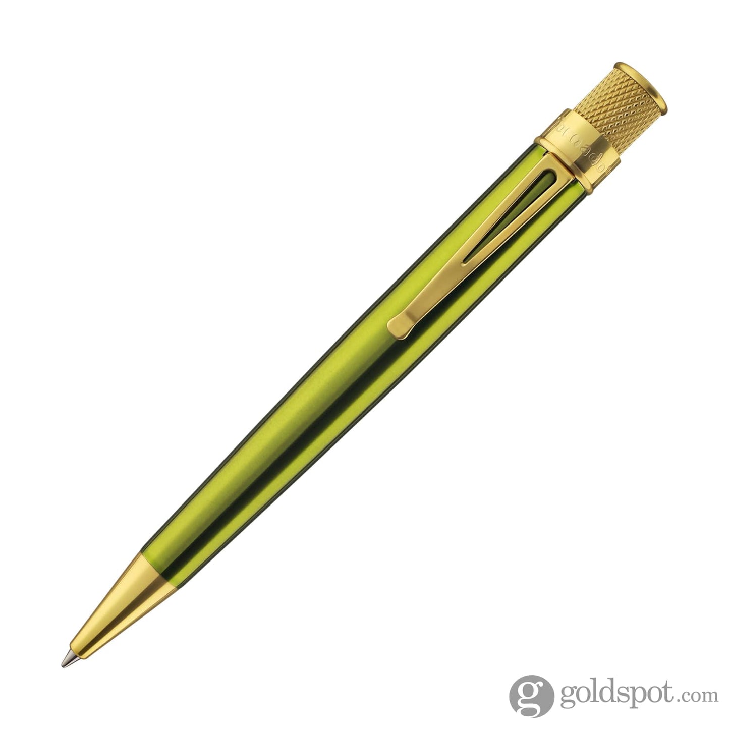 Retro 51 Tornado Rollerball Pen in Kiwi Lacquer Gold Rollerball Pen