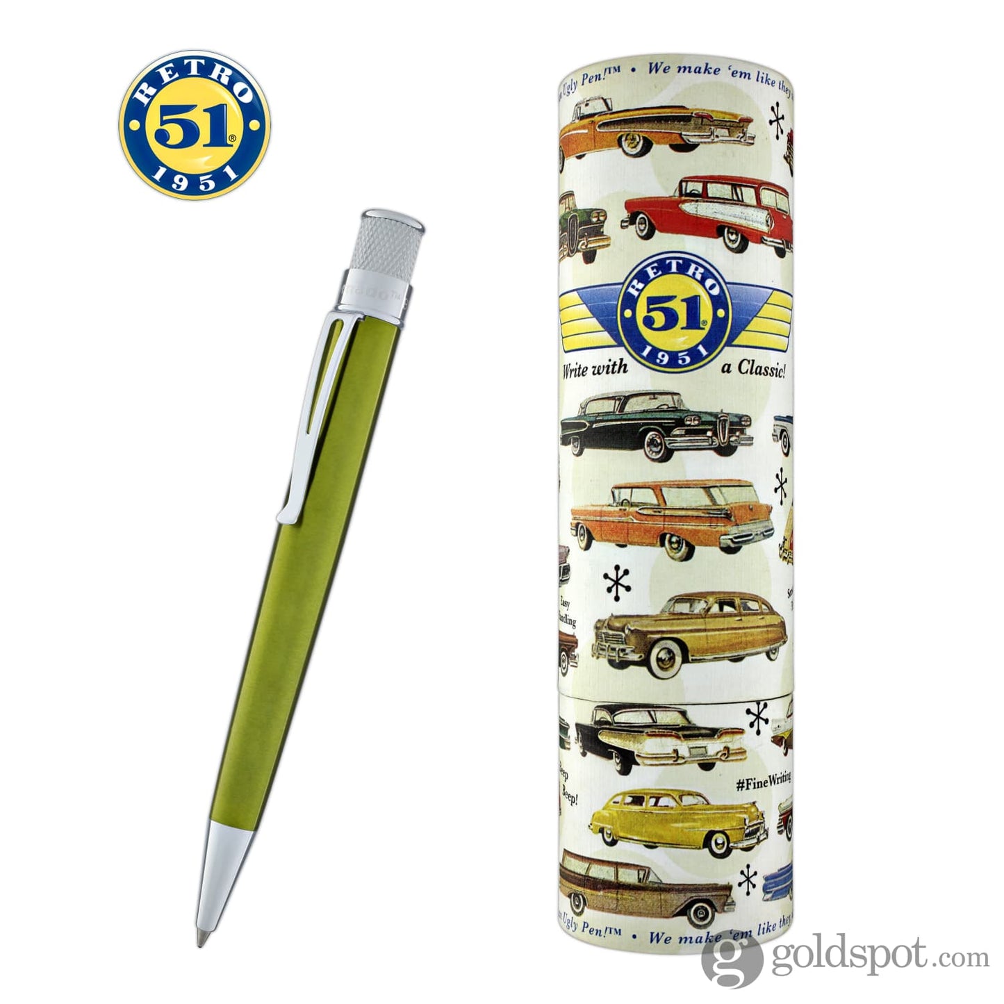Retro 51 Tornado Rollerball Pen in Kiwi Lacquer Rollerball Pen