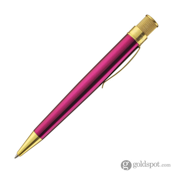 Retro 51 Tornado Brass Classic Rollerball Pen in Pink Rollerball Pen