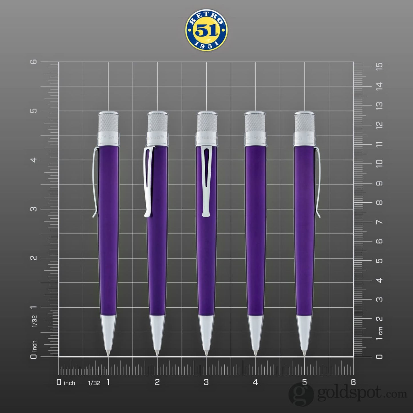 Retro 51 Tornado Rollerball Pen in Purple Lacquer Rollerball Pen