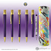 Retro 51 Tornado Brass Classic Rollerball Pen in Purple Rollerball Pen