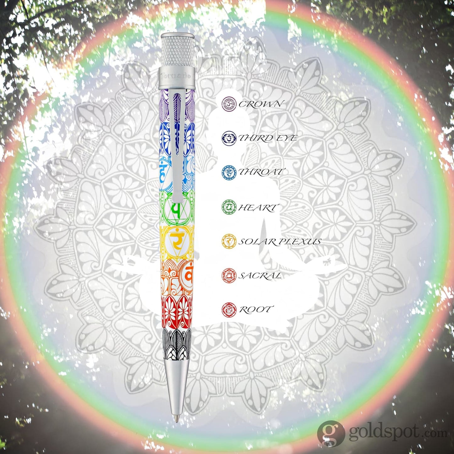 Retro 51 Tornado Rollerball Pen in Seven Chakras Rollerball Pen