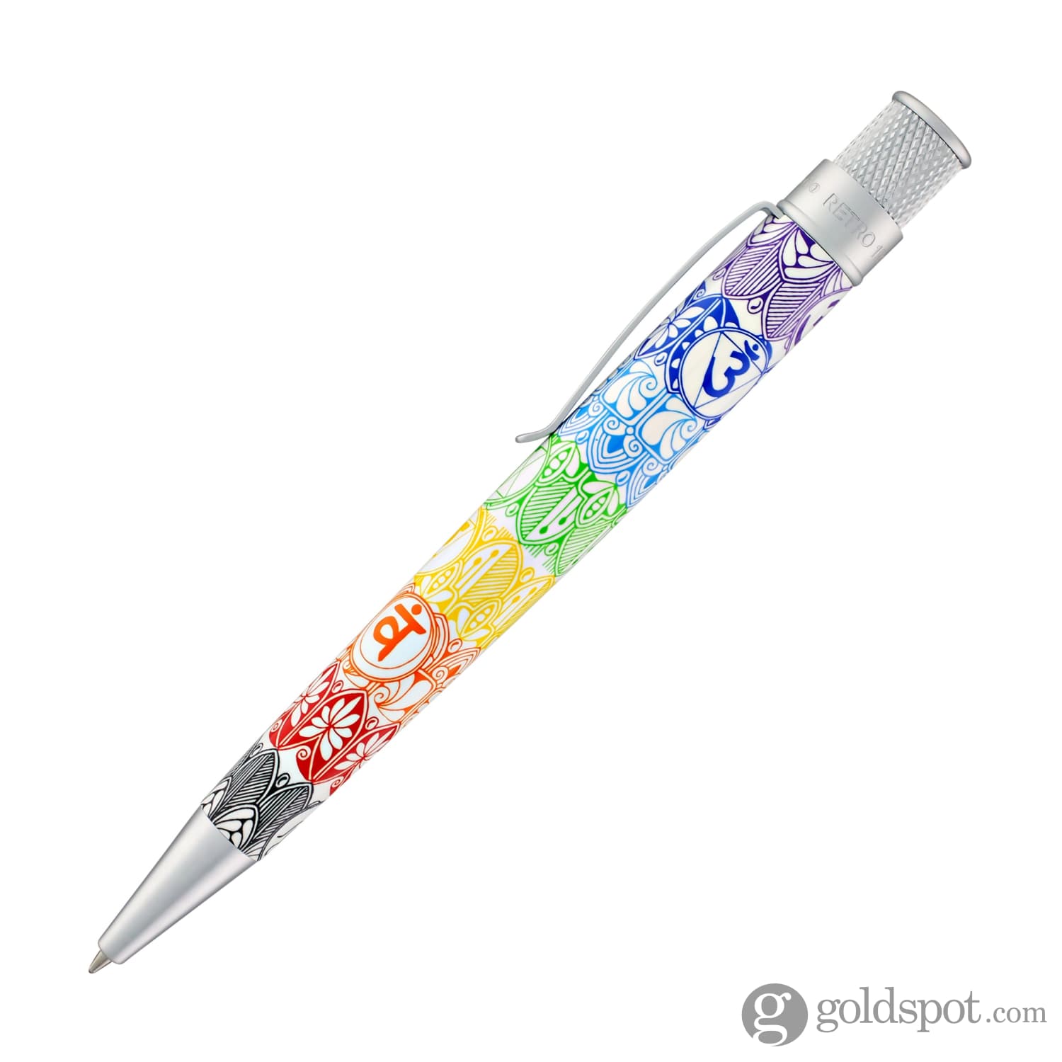 Floral Mandala Glitter Gel Pens Refillable Personalized Gel Pen