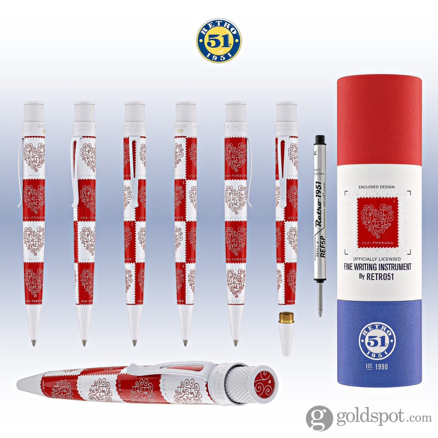 Retro 51 Tornado Rollerball Pen USPS Love Stamp 2015 Rollerball Pen